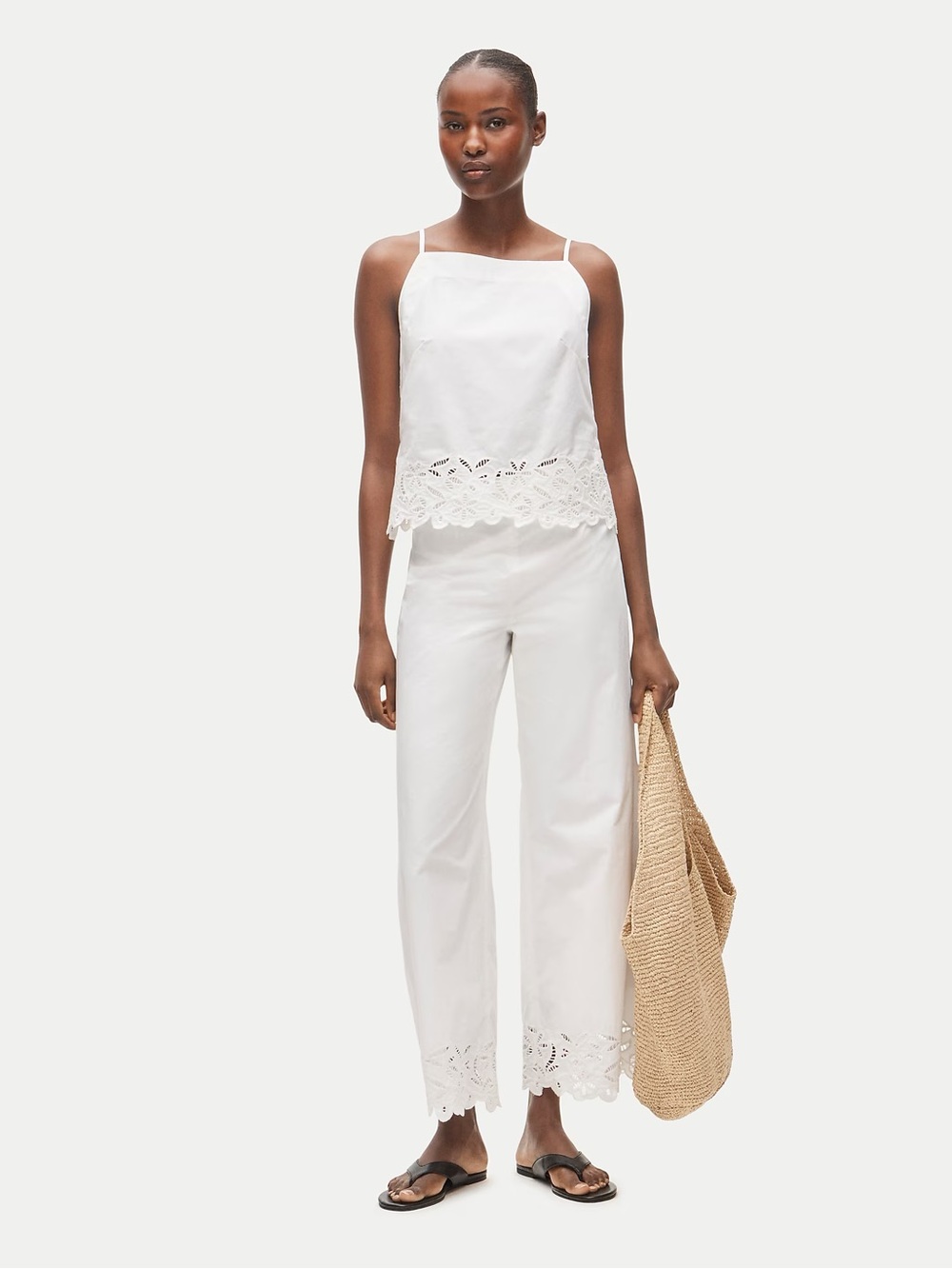 J Crew Rori embroidered-hem pant